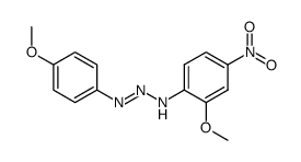 1-Triazene, 3-(2-methoxy-4-nitrophenyl)-1-(4-methoxyphenyl)- 结构式