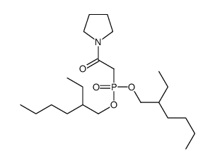 Phosphonic acid, [2-oxo-2-(1-pyrrolidinyl)ethyl]-, bis(2-ethylhexyl) ester 结构式