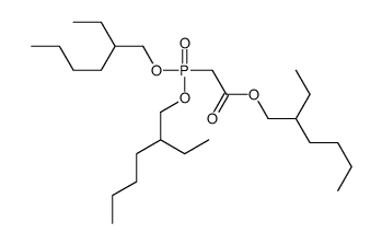 Acetic acid, 2-[bis[(2-ethylhexyl)oxy]phosphinyl]-, 2-ethylhexyl ester 结构式