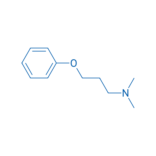 N,N-二甲基-3-苯氧基丙-1-胺 结构式