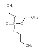 O,O-二乙基-S-丙基二硫代磷酸酯 结构式