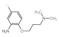 N-[3-(2-氨基-4-氯苯氧基)丙基]-N,N-二甲基胺 结构式