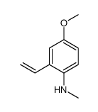 2-乙烯基-4-甲氧基-N-甲基苯胺 结构式