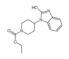 ethyl 4-(2,3-dihydro-2-oxo-1H-benzimidazol-1-yl)piperidine-1-carboxylate 结构式