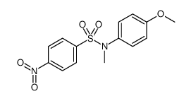 N-(4-甲氧基苯基)-N-甲基-4-硝基苯磺酰胺 结构式