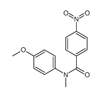 N-甲基-N-(4-甲氧基苯基)-4-硝基苯甲酰胺 结构式