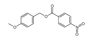 4-硝基苯甲酸-4-甲氧基苄酯 结构式