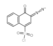 3-重氮-4-氧-3,4-二氢-1-萘磺酰氯 结构式
