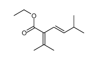 3-Hexenoic acid, 5-methyl-2-(1-methylethylidene)-, ethyl ester, (E)- (9CI) 结构式
