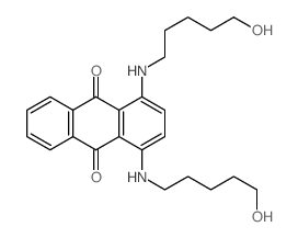 1,4-双[(5-羟基戊基)氨基]-9,10-蒽二酮 结构式