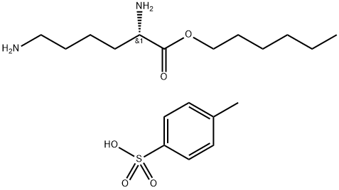 L-赖氨酸己酯单(4-甲基苯磺酸盐) 结构式