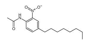 N-(2-硝基-4-辛基苯基)乙酰胺 结构式