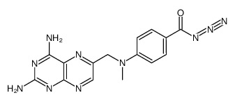 Benzoyl azide, 4-[[(2,4-diamino-6-pteridinyl)methyl]methylamino]- 结构式