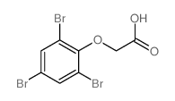 2-(2,4,6-三溴苯氧基)乙酸 结构式