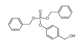磷酸4-(羟甲基)苯基二苄酯 结构式