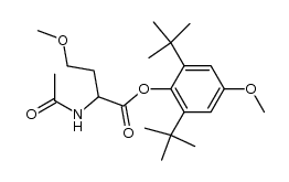Homoserine, N-acetyl-O-methyl-, 2,6-bis(1,1-dimethylethyl)-4-methoxyphenyl ester 结构式