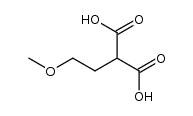 2-(2-甲氧基乙基)丙二酸 结构式