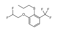 1-(2,2-二氟乙氧基)-2-(丙硫基)-3-(三氟甲基)苯 结构式