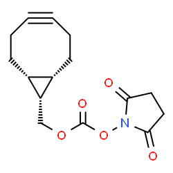(1R,8S,9S)-双环[6.1.0]壬-4-炔-9-基甲基琥珀酰亚胺碳酸酯 结构式