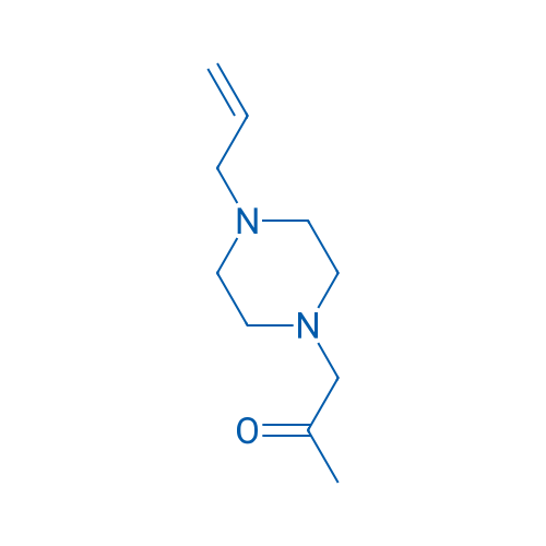 2-Propanone,1-[4-(2-propenyl)-1-piperazinyl]-(9CI) 结构式
