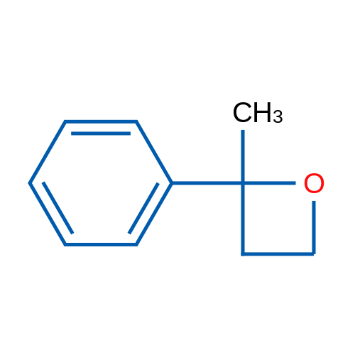 2-甲基-2-苯基氧杂环丁烷 结构式