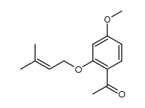 Ethanone, 1-[4-methoxy-2-[(3-methyl-2-buten-1-yl)oxy]phenyl]- 结构式