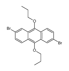 2,6-二溴-9,10-二丙氧基蒽 结构式