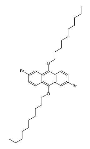 2,6-二溴-9,10-二(癸氧基)蒽 结构式