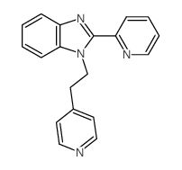 1H-Benzimidazole, 2-(2-pyridinyl)-1-[2-(4-pyridinyl)ethyl]- 结构式