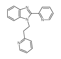 2-吡啶-2-基-1-(2-吡啶-2-基乙基)苯并咪唑 结构式