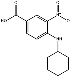 4-(环己氨基)-3-硝基苯甲酸 结构式