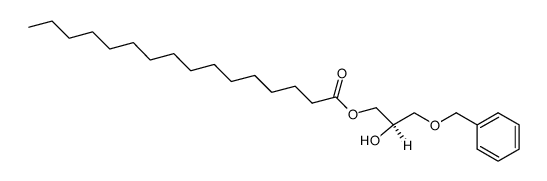 Hexadecanoic acid, 2-hydroxy-3-(phenylmethoxy)propyl ester, (R)- (9CI) 结构式
