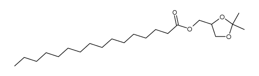 Hexadecanoic acid, [(4R)-2,2-dimethyl-1,3-dioxolan-4-yl]methyl ester 结构式