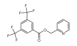 3,5-双(三氟甲基)苯甲酸 2-吡啶甲酯 结构式