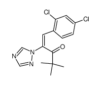 (E)-1-(2,4-二氯苯基)-2-(1H-1,2,4-三氮唑-1-基)-4,4-二甲基-1-戊烯-3-酮 结构式
