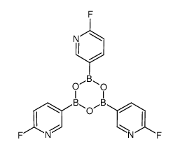 Pyridine, 3,3',3''-(2,4,6-boroxintriyl)tris[6-fluoro- 结构式