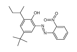 Phenol, 4-(1,1-dimethylethyl)-2-(1-methylpropyl)-6-[2-(2-nitrophenyl)diazenyl]- 结构式