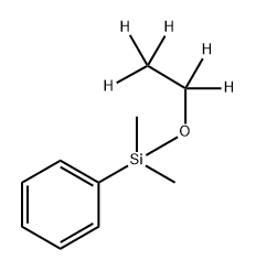 苯(乙氧基-1,1,2,2,2-d5-二甲基硅基) 结构式