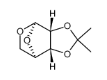 1,5-脱水-2,3-O-异亚丙基-β-D-核糖呋喃糖 结构式