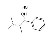 L-N-甲基麻黄碱盐酸盐 结构式