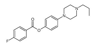4-氟苯甲酸 4-(4-丙基-1-哌嗪基)苯酯 结构式