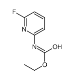 N-(6-氟-2-吡啶基)氨基甲酸乙酯 结构式