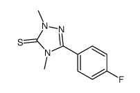 5-(4-氟苯基)-2,4-二甲基-1,2,4-三唑-3-硫酮 结构式