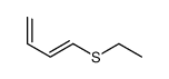 1-(乙硫基)-1,3-丁二烯 结构式