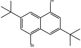 1,5-二溴-3,7-二叔丁基萘 结构式