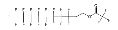 Acetic acid, 2,2,2-trifluoro-, 3,3,4,4,5,5,6,6,7,7,8,8,9,9,10,10,10-heptadecafluorodecyl ester 结构式