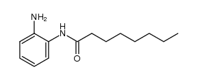 N-(2-氨基苯基)辛酰胺 结构式