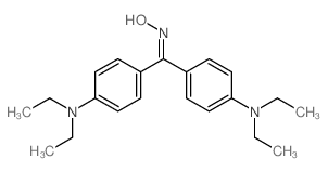 双[4-(二乙氨基)苯基]甲酮肟 结构式