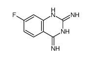 7-氟喹唑啉-2,4-二胺 结构式