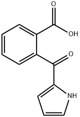 2-(1H-吡咯-2-基羰基)苯甲酸 结构式